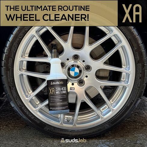 Suds Lab XA Zero-Acid Wheel Cleaner - Cleans Brake Dust and Grime for Car Rims and Tires - Safe on Chrome, Alloy and Aluminum Rims - 32 oz in Kuwait