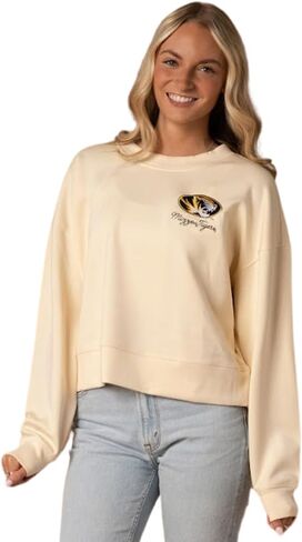 Fan Girl Women’s Missouri Tigers Sweatshirt, Supersoft Mizzou Women’s Crewneck, Cream, Sizes S-3XL in Saudi Arabia