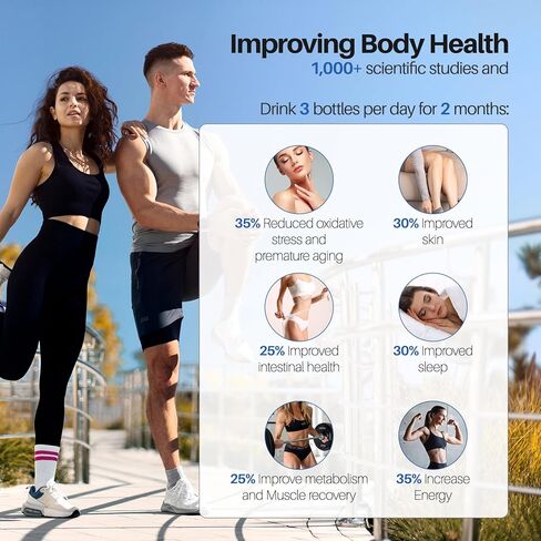 زجاجة مياه هيدروجين من MOVOCA، مولد مياه هيدروجين سريع 3 دقائق 2200PPB - تقنية SPE PEM، آلة مياه مائية محمولة 15 أونصة، هدايا الرعاية الصحية للزوج والزوجة والأسرة والأصدقاء والسفر in Kuwait