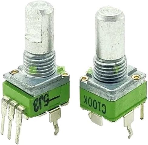 5Pcs/Lot RK09 Vertical Single Link Precision Volume C100K A250K 15MM Half Shaft(C100K) in Kuwait