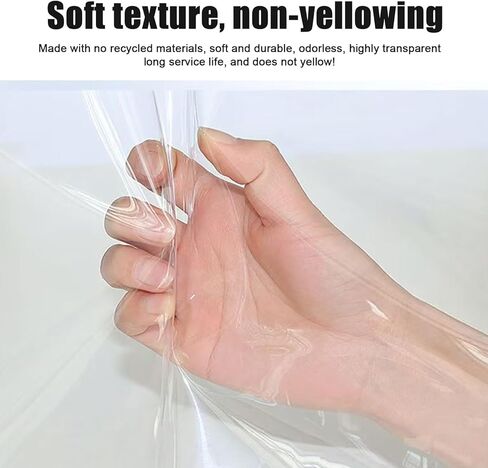 Industrial PVC Strip Curtain Door Kit - Clear Vinyl Insulating Doorway Curtain with Hardware, 41.34x106.3in for Warehouse & Garage, Thermal Protection, Easy Installation in Kuwait