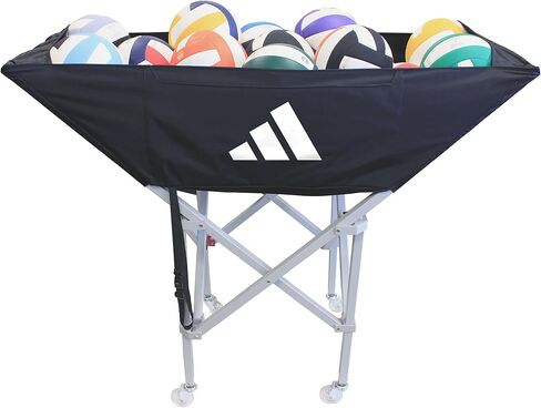 adidas | Volleyball Hammock Cart | Alloy Frame, Urethane Skate Wheels w/Locks | Holds 30 Balls in Saudi Arabia