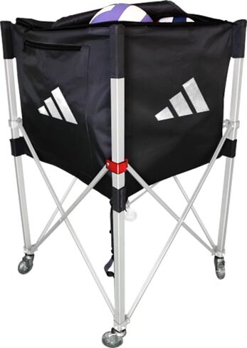 adidas | Volleyball Portable Cart | Alloy Frame, Urethane Skate Wheels w/Locks | Holds 24 Balls in Saudi Arabia