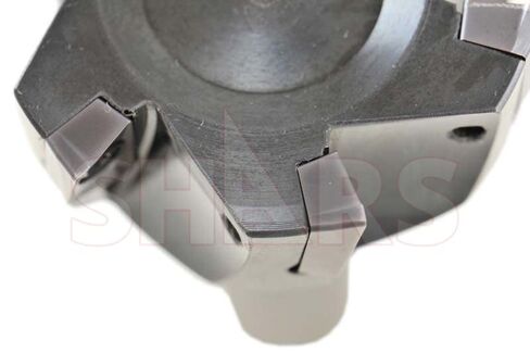 Shars 2-1/2" 90 Degree R8 Shank Indexable End Mill with 6 PCS APKT1604 Insert P[ in Saudi Arabia