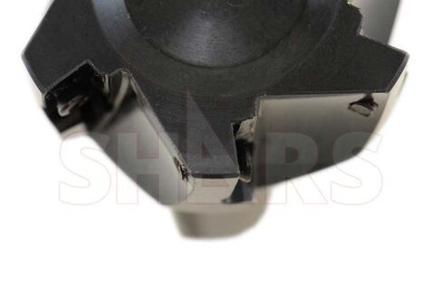 Shars 2-1/2" 90 Degree R8 Shank Indexable End Mill with 6 PCS APKT1604 Insert P[ in Saudi Arabia