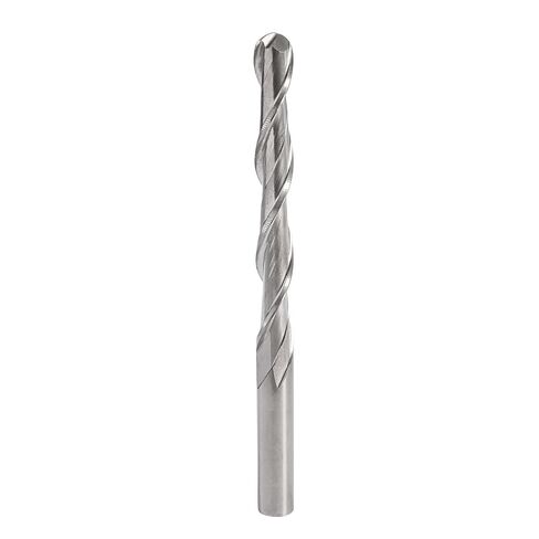 HARFINGTON 2pcs Ball Nose End Mill 6mm Diameter 52mm Cutting Length 6mm Shank High Speed Steel 2 Flutes Spiral Upcut CNC Router Bits in Saudi Arabia