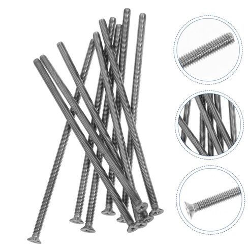 Homoyoyo 10pcs Extended Outlet Screws Stainless Steel Outlet Cover Screws DIY Tools in Saudi Arabia