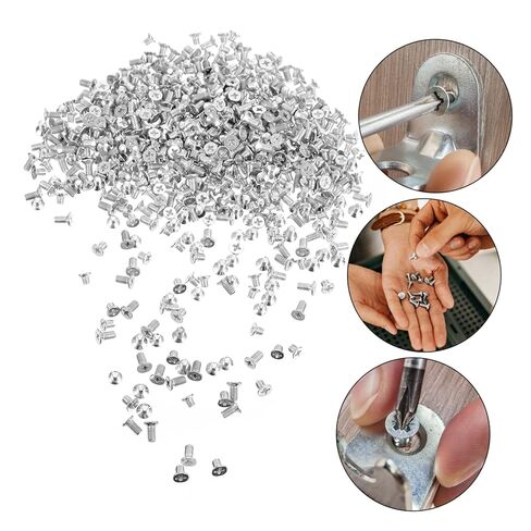 Luxshiny 600pcs Wall Plate Screws Milled Slot Head Replacement Screws for Outlet Covers Compatible with Duplex and Toggle Plates Easy Installation in Saudi Arabia