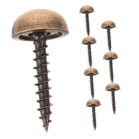 OSALADI 8pcs Decorative Caps for Mirror Screws Durable Brass Fasteners with Aesthetic Covers for Indoor and Outdoor Use for Tables and Bathroom Panels in Saudi Arabia