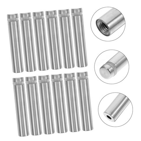 Cabilock 12pcs Stainless Steel Wall Sign Mounting Hardware for Acrylic Picture Frames Fasteners for Secure Display of Artwork and Posters Homes Offices and Shops in Saudi Arabia