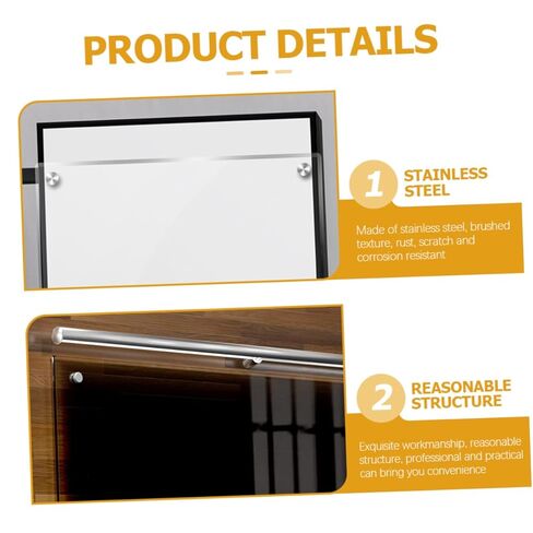 Holibanna 48pcs Stainless Steel Standoff Screws for Wall Sign Mounting 19x25mm Brushed Finish Suitable for Glass and Acrylic Displays Sturdy Advertising Hardware in Kuwait