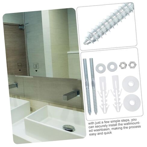 1Set Basin Installation Screws Wall Mounted Washbasin Fasteners for Secure and Stable Bathroom Fixtures Sleek Design for Enhanced Aesthetics in Saudi Arabia