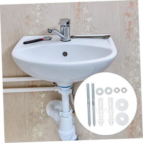 1Set Basin Installation Screws Wall Mounted Washbasin Fasteners for Secure and Stable Bathroom Fixtures Sleek Design for Enhanced Aesthetics in Saudi Arabia