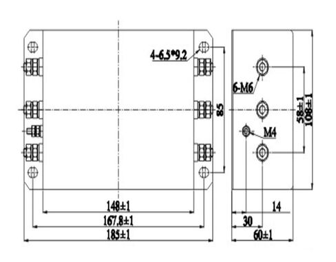 100A Three-Phase Power Filter AN-100C12F33B in Kuwait