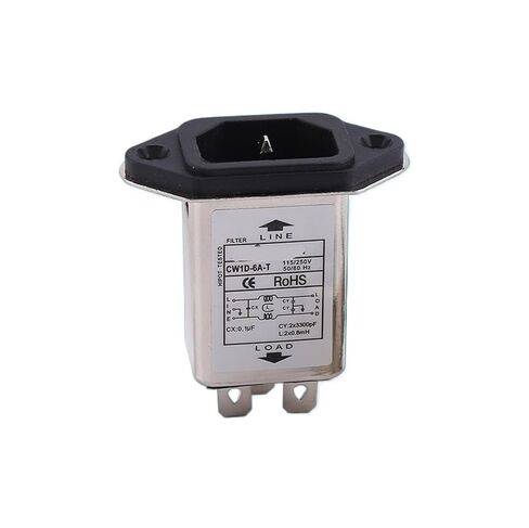 CW1D-3A/6A/10A-T Power Filter Anti-Interference 220V pin Socket Fuse Purification Power Supply(CW1D-6A-T) in Kuwait