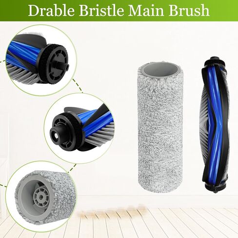 Replacement Parts for Ecovacs Deebot X8 Pro Omni for Yeedi S14 Plus Robot Vacuum Accessories Include 1 Main Brush 1 Roller Mop Pad 4 Side Brush 4 Hepa Filter 4 Dust Bag in Saudi Arabia
