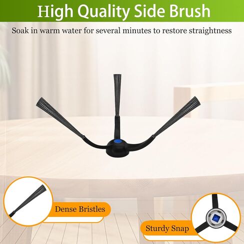 Replacement Parts for Ecovacs Deebot X8 Pro Omni for Yeedi S14 Plus Robot Vacuum Accessories Include 1 Main Brush 1 Roller Mop Pad 4 Side Brush 4 Hepa Filter 4 Dust Bag in Saudi Arabia