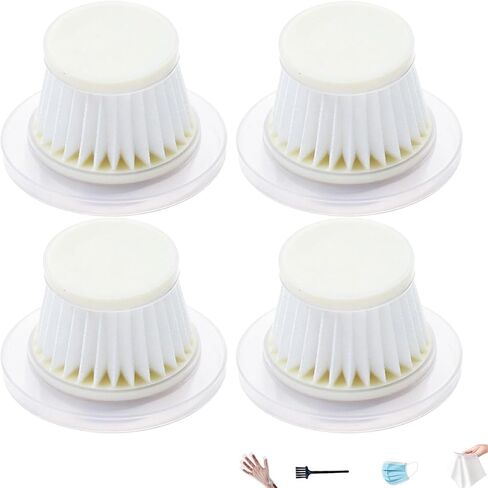 4 pack Replacement HEPA Filters for Horsepower Duck Vacuum Cleaner as Seen on TV,Washable & Reusable Filters for Duck Vac Cordless Vacuum, High-Efficiency Filtration for Handheld Vacuum Models in Kuwait