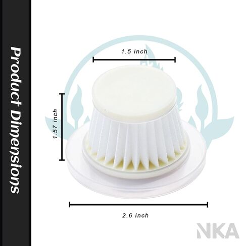 4 pack Replacement HEPA Filters for Horsepower Duck Vacuum Cleaner as Seen on TV,Washable & Reusable Filters for Duck Vac Cordless Vacuum, High-Efficiency Filtration for Handheld Vacuum Models in Kuwait