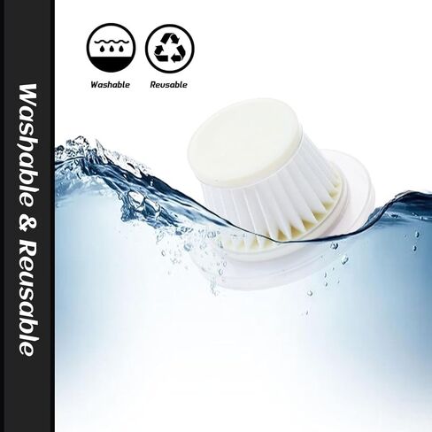 4 pack Replacement HEPA Filters for Horsepower Duck Vacuum Cleaner as Seen on TV,Washable & Reusable Filters for Duck Vac Cordless Vacuum, High-Efficiency Filtration for Handheld Vacuum Models in Kuwait