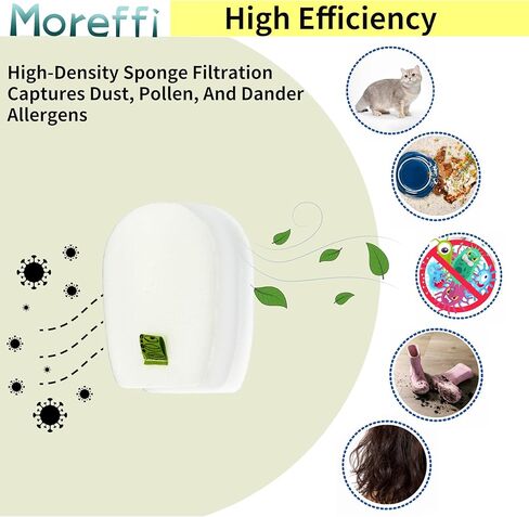 3 مرشحات إسفنجية و3 مرشحات لباد بديلة لمكنسة Shark Vertex Pro اللاسلكية IZ631H IZ662H IZ682H، مقارنة بجزء القرش # XFFKIZ600 in Kuwait