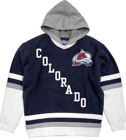 سترة هوكي بغطاء للرأس باللون الأزرق 84 NHL مرخصة رسميًا ومطرزة in Saudi Arabia