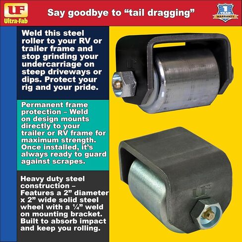 Mini Steel Roller - 1½"W x 2½"D Black and Chrome Wheel with Alloy (0 x 0. inches /0, 0 inches Offset) in Kuwait