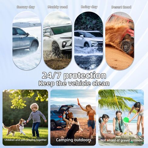 سجادات أرضية مناسبة لجميع الأحوال الجوية لعام 2024 2025 Toyota Tacoma Accessories مزدوجة الكابينة الأمامية والخلفية صفين، ناقل حركة أوتوماتيكي (ليس للهجين) - سجادات صندوق السيارة TPE مقاس مخصص لأرضية سيارة تاكوما، أسود in Kuwait