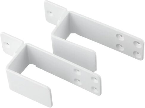 2pc Door Barricade U Brackets Home Security Heavy Duty Reinforcement Lock Metal Bar Bracket for Garage Warehouses Latches(DVPEN01-SL) in Saudi Arabia