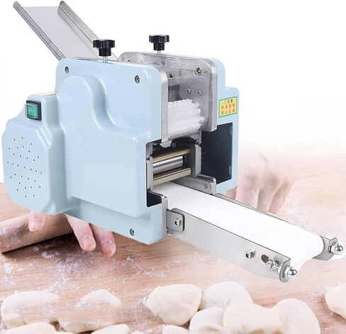 Dumpling Skin Machine,Automatic Dumpling Skin Maker Machine Stainless Steel,120W Round Molds Dough Processing Machine with Face Cushion/60pcs/Min in Kuwait