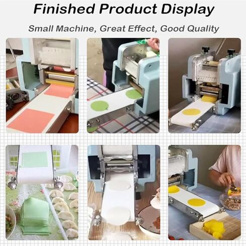 Multifunctional Electric Dumpling Skin Maker Machine Spring Roll Ravioli Wonton Wrapper Machine,Commercial Dough Sheeter with 3 Molds in Kuwait