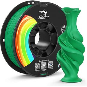 Creality Rainbow PLA+ Filament 1.75mm,1kg(2.2lb) Fast Changing Multicolor Gradient 3D Printer PLA Filament,Vivid Color, Better Toughness, Dimensional Accuracy +/- 0.02mm, Rainbow in Kuwait