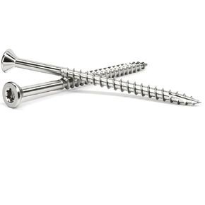 #10 X 3 Inch Stainless Steel Deck Screws 304 Grade Exterior Wood Screws 350 Pieces Flat Head Torx Drive, Type 17 Point Screws for Outdoor Wood Projects |Corrosion & Rust Resistant (Includes T20 Bit) in Kuwait