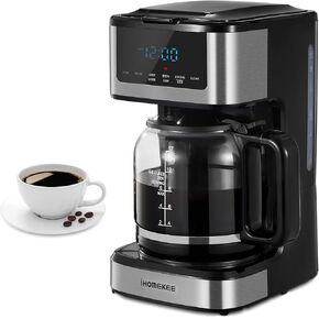 Programmable Drip Coffee Maker 12 Cup, Coffee Machine with Iced Coffee Function, Touch Screen, Regular & Strong Brew, Coffee Pot for Home and Office, Auto Shut-Off Function in Kuwait