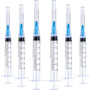 100 Pack 1cc Syringe, Disposable 25G Luer Lock Syringes for Liquid Tools with 1 Inch in Saudi Arabia