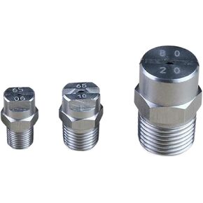 فوهة مروحة مسطحة من الفولاذ المقاوم للصدأ مقاس 1/4 بوصة - رذاذ رذاذ ضباب عالي التأثير للتحكم في الغبار والتنظيف الكيميائي (8001) in Kuwait