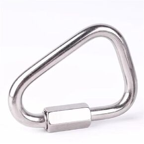1pc M3.5-M14 304 Stainless Steel Quick Link Connecting Button Connector hasp Quick Connect Ring Lock Dog Buckle(Gray) in Kuwait