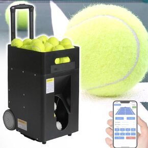 Tennis Ball Machine, App/Remote Control Tennis Ball Serving Machine, Automatic Smart Tennis Trainer, Portable Tennis Ball Launcher/Thrower in Saudi Arabia