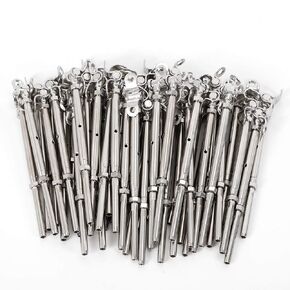 ZHISHUAI- 50 Pcs 3/16 Tensioner Set Cable Railing, T316 Stainless Steel End Fitting Terminal, for Stair Deck Railing in Saudi Arabia