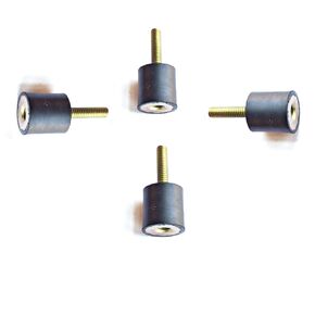 4 Rubber Vibration Isolator Mounts (1" Diameter x 1" Height) 5/16-18 x 1-1/4" Long Stud in Kuwait
