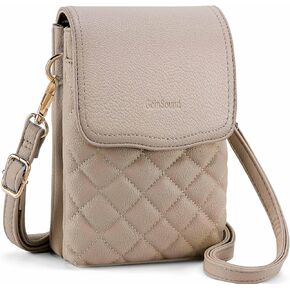 حقائب كروس صغيرة من الجلد النباتي للنساء، حقيبة هاتف محمول مع محفظة محفظة تحجب RFID in Kuwait