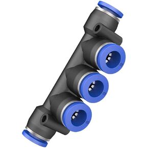 PK PKG موصل هوائي البلاستيك 5-way متغير القطر مفاصل توصيل الانابيب المياه التوصيل السريع موزع الهواء 4 مللي متر 6 مللي متر 8 مللي متر 10 مللي متر 12 مللي متر (PKG6-4) in Kuwait