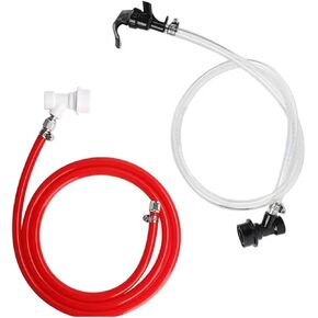 ملحقات تخمير مجموعة خط غاز البيرة مقاس 5/16 بوصة وقفل كرة الغاز/السائل وصنبور النزهة، موزع البيرة مع أنبوب PVC لملحقات تخمير التخمير المنزلي in Kuwait