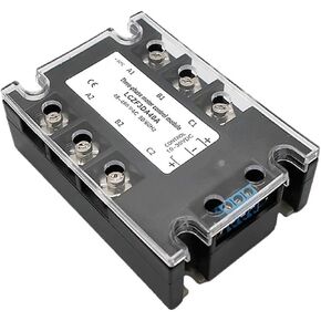 مرحل الحالة الصلبة ثلاثي الطور للتحكم الأمامي والخلفي DC Motor Stater 10A 25A 40A 60A 80A 10-30VDC 40-480VAC DA(40A) in Kuwait