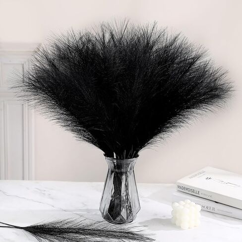 BPOLE 2-in-1 Pampas Grass Decor-100pcs مجفف بامباس العشب مع ريش طبيعية بوهو ترتيب الزهور لله الخاص in Kuwait