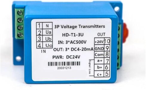 Ac Voltage Transducer Voltage Sensor Transmitter Input 0-400V Ac Output 0-10V Dc(24V_0-20MA_3 Wire) in Kuwait