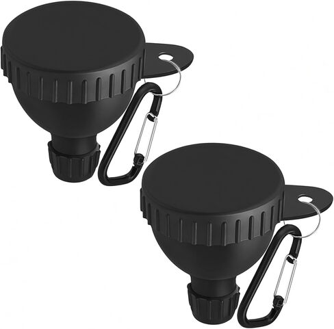 2 Pack Protein Powder Funnel - Protein Powder Travel Container(Black) Protein Powder Container to Go for Workouts, Fitness and Traveling(50ml) in Saudi Arabia