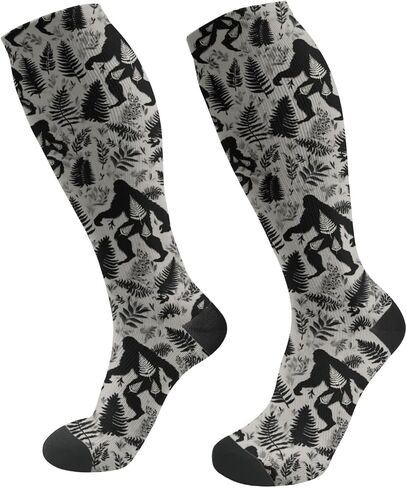 FREEHOTU Compression Socks For Women & Men Circulation 15-20 Mmhg Knee High Socks For Nurses, Running, Travel, Athletic in Saudi Arabia