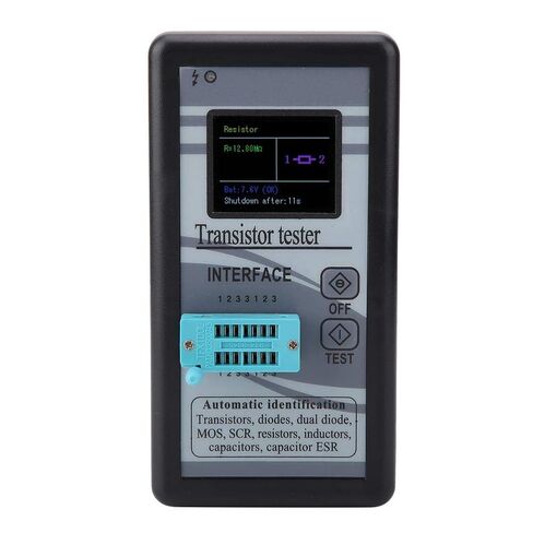 جهاز اختبار الترانزستور، جهاز اختبار الترانزستور الرقمي بشاشة LCD متعددة الوظائف M328 0.5Ω - 50MΩ يستخدم لاختبار الصمامات الثلاثية والترانزستورات ذات التأثير الميداني (FET) والصمامات الثنائية والمقاومات in Saudi Arabia
