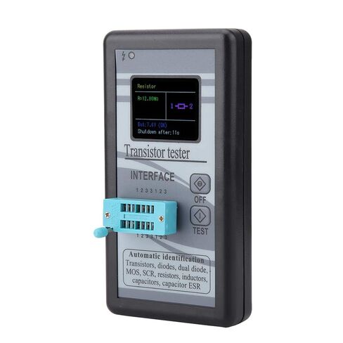 جهاز اختبار الترانزستور، جهاز اختبار الترانزستور الرقمي بشاشة LCD متعددة الوظائف M328 0.5Ω - 50MΩ يستخدم لاختبار الصمامات الثلاثية والترانزستورات ذات التأثير الميداني (FET) والصمامات الثنائية والمقاومات in Saudi Arabia